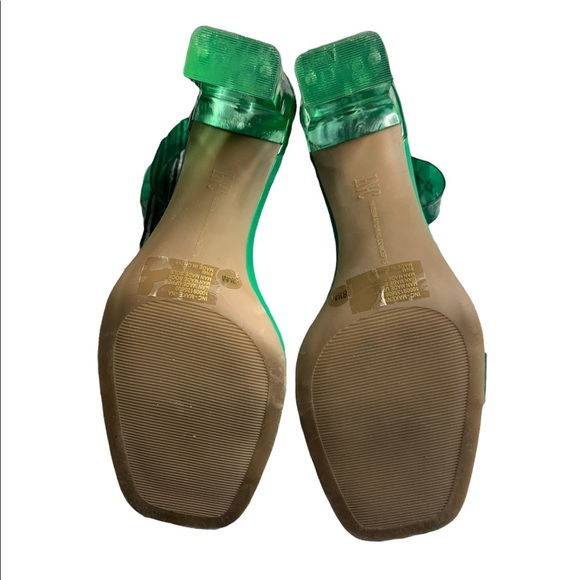 INC International Concepts Makenna Clear Green Vinyl Sandals - Picture 6 of 6
